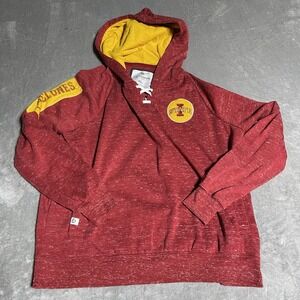 Iowa State Cyclones Colosseum Hoodie Womens XL Lace Up Pullover Activewear